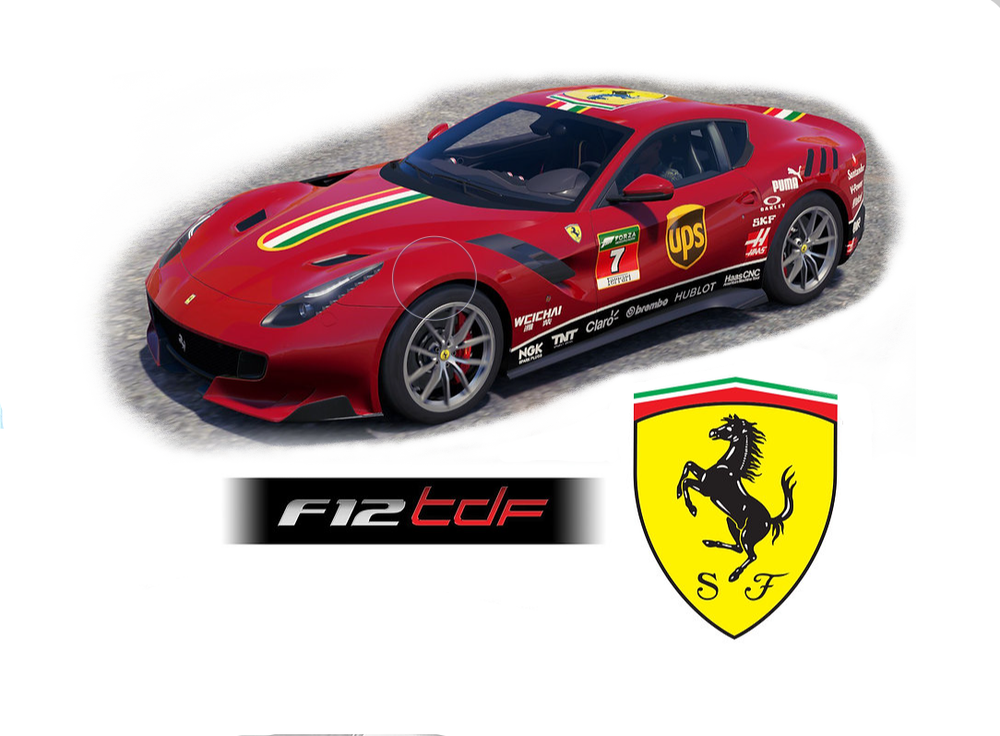 1:10 Clear Lexan RC Ferrari F12 Body Shell with Decals Fits Tamiya