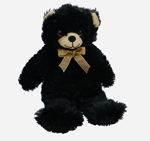 Black   Colored Teddy Bear Stuffed Animal Plush 13” Fuzzy Friends Extremely Soft