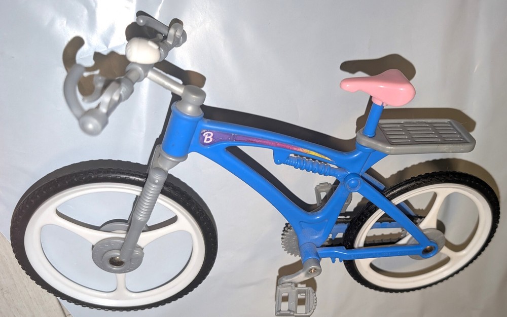 Vintage 1998 Mattel Barbie Mountain Bike With Pedals Kickstand FREE SHIP