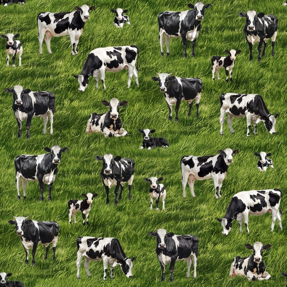 Cow Party Fabric 45