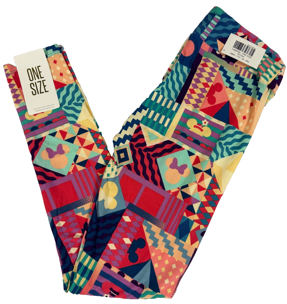 Pair of New Disney One Size LuLaRoe Leggings Mickey Mini Mouse Yoga Workout OS12