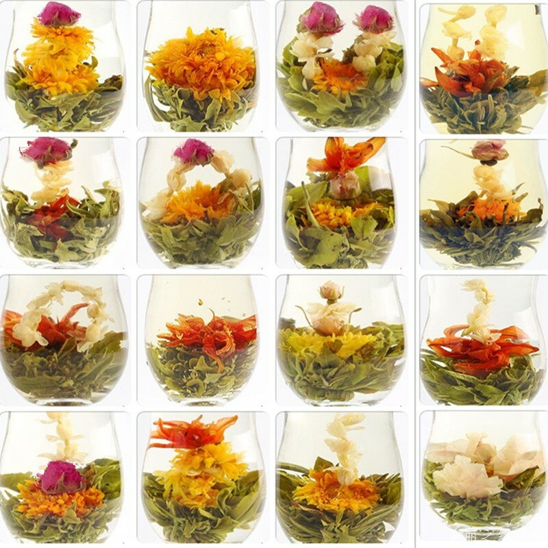 20 Pcs Natural Aromatic Blooming Flower Tea Ball Herbal Tea