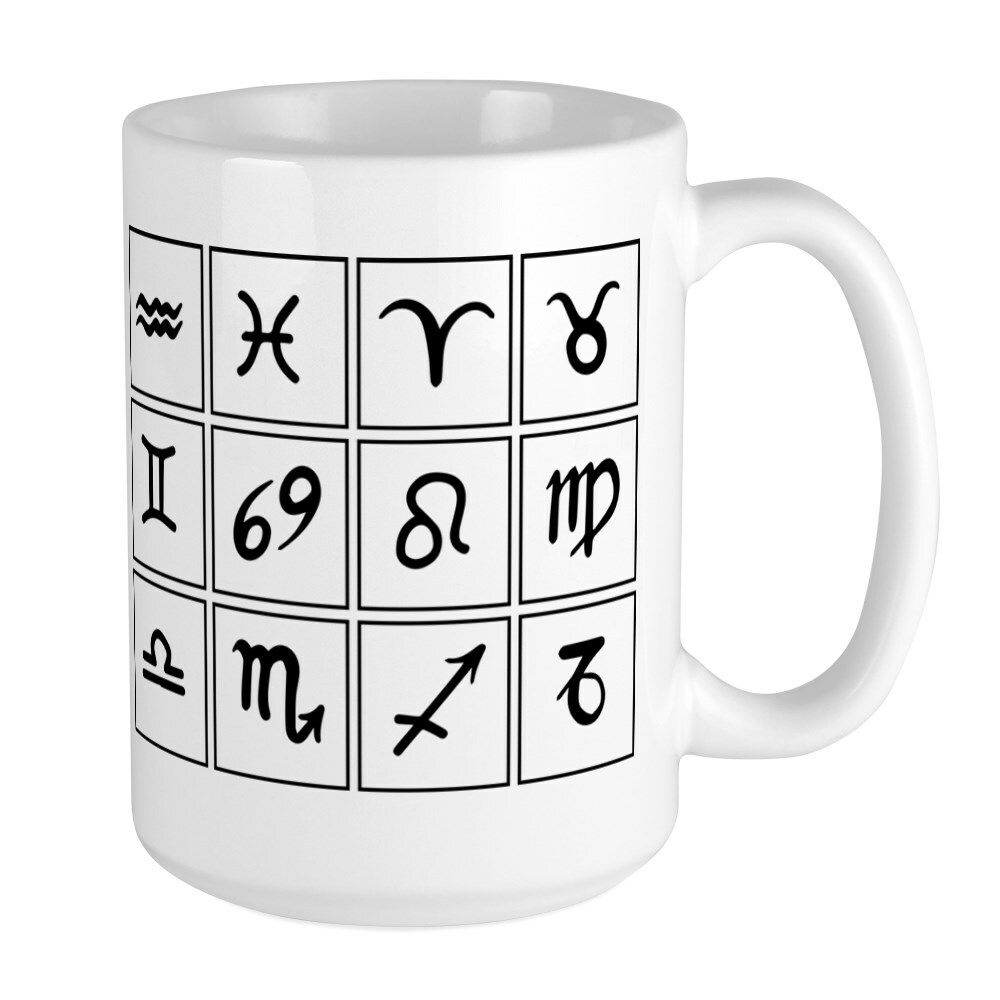 CafePress Zodiac Signs Coffee Mug, Large 15 oz. White Coffee Cup (140331170)