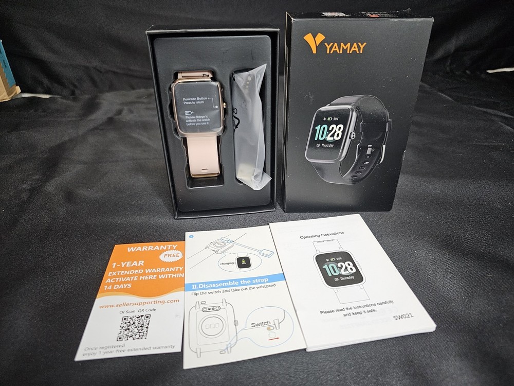 Yamay Smart Watch for Android and iOS - Fitness Tracker with Heart Rate Monitor