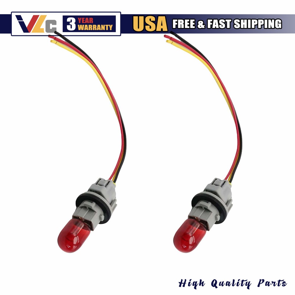 2 Sets Nissan Rogue Pathfinder Headlight Turn Signal Bulb Socket Harness