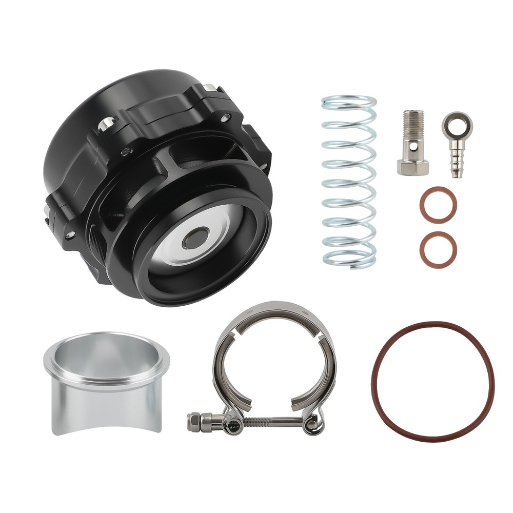50mm Turbocharger Blow Off Valve 35psi boost Black turbine Aluminum BOV
