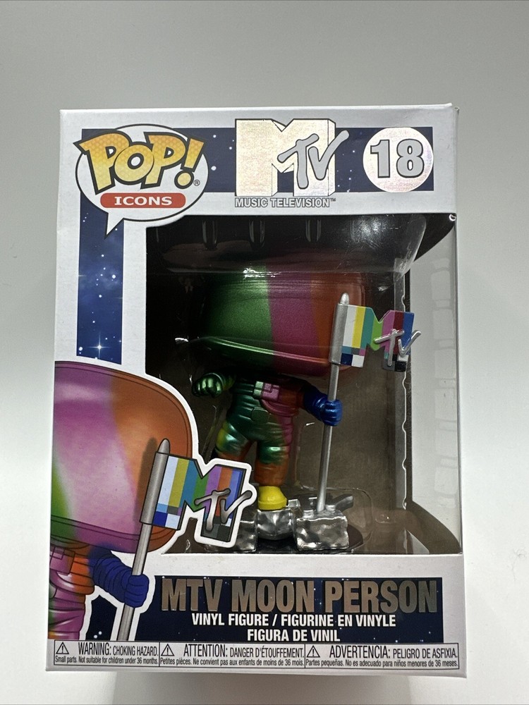Funko Pop (Icons) MTV Moon Person #18 w/Protector case