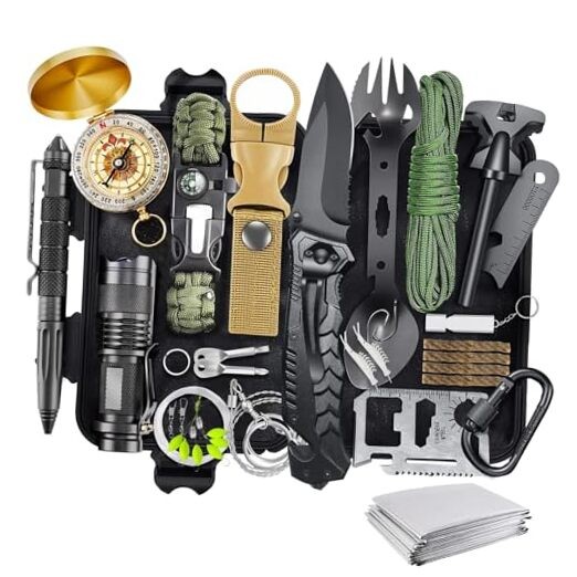 30-in-1 Survival Kit Gift for Men & Women - Perfect for Adventurers & Outdoor Enthusiasts