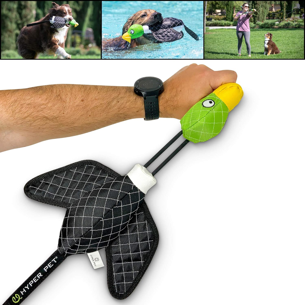 Flying Series Interactive Dog Toys - Large Duck Slingshot Fetching Dog Toy - Flo