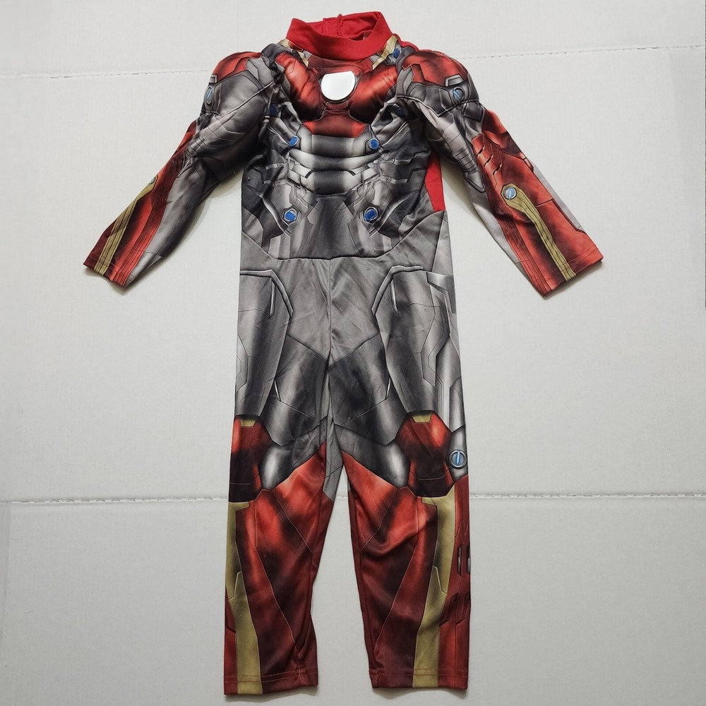 Iron Man Costume Suit Size 4 Marvel Kids Disney Store Halloween JUMPSUIT ONLY