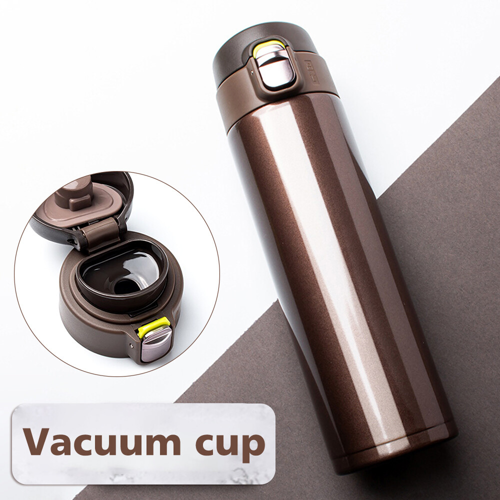 Stainless Steel Coffee Mug Leak-Proof Travel Thermal Vacuum Flask Insulated New