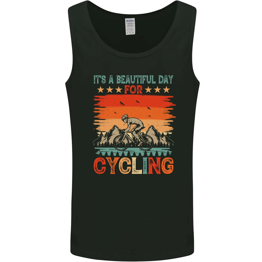 Funny Cycling Vest for Men - MTB Bike Tank Top for Cyclists