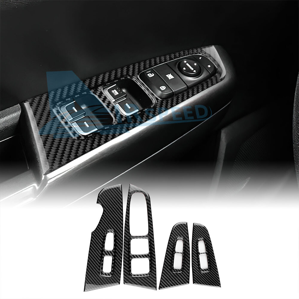 For Kia Sportage 17-21 Black Carbon Fiber Glass Lift Rear Window w/Heated Button