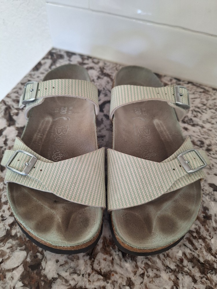 Birkis Birkenstock green sandals size 36
