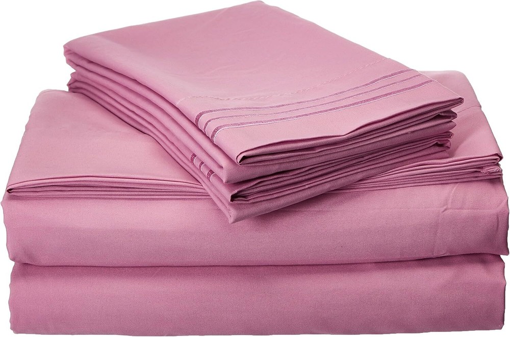 1500 Thread Count Luxury 4-Piece Bed Sheet Set - Soft, Wrinkle & Fade Resistant