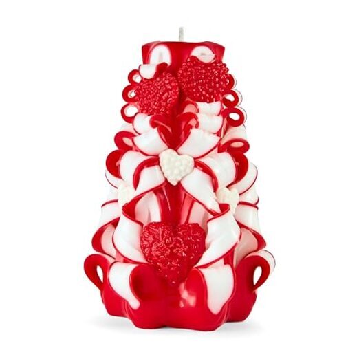 Carved Candle - Surprise Gift For Her - Decor Birthday Halloween Thanksgiving