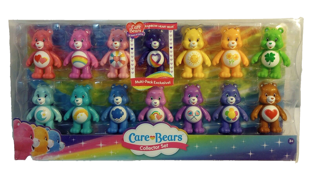 Care Bears 35th Anniversary Figures Set of 14 Collectors Edition HTF 2017 NEW!