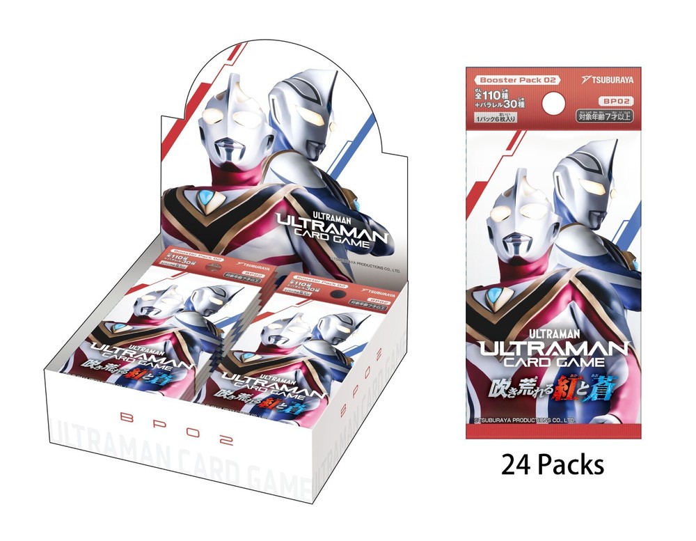 BANDAI Ultraman Card Game BP02 Booster Box (24 Packs) 2025 from Japan w/Tracking
