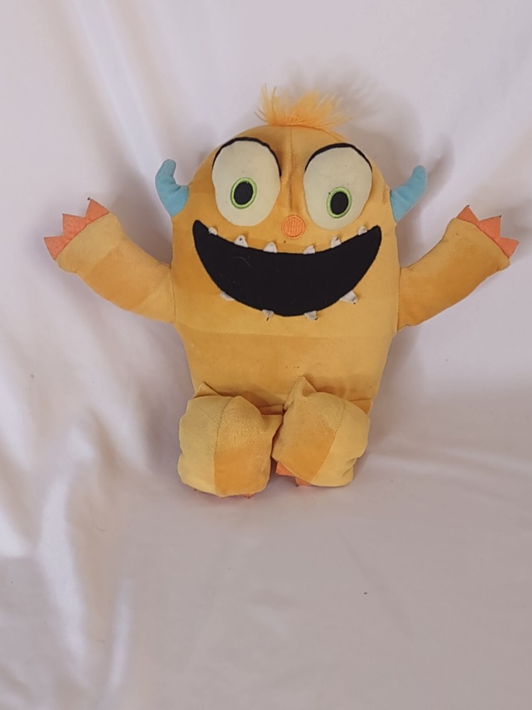 Kohls Cares Don't Play with Your Food Yellow Monster Stuffed Animal Plush 10