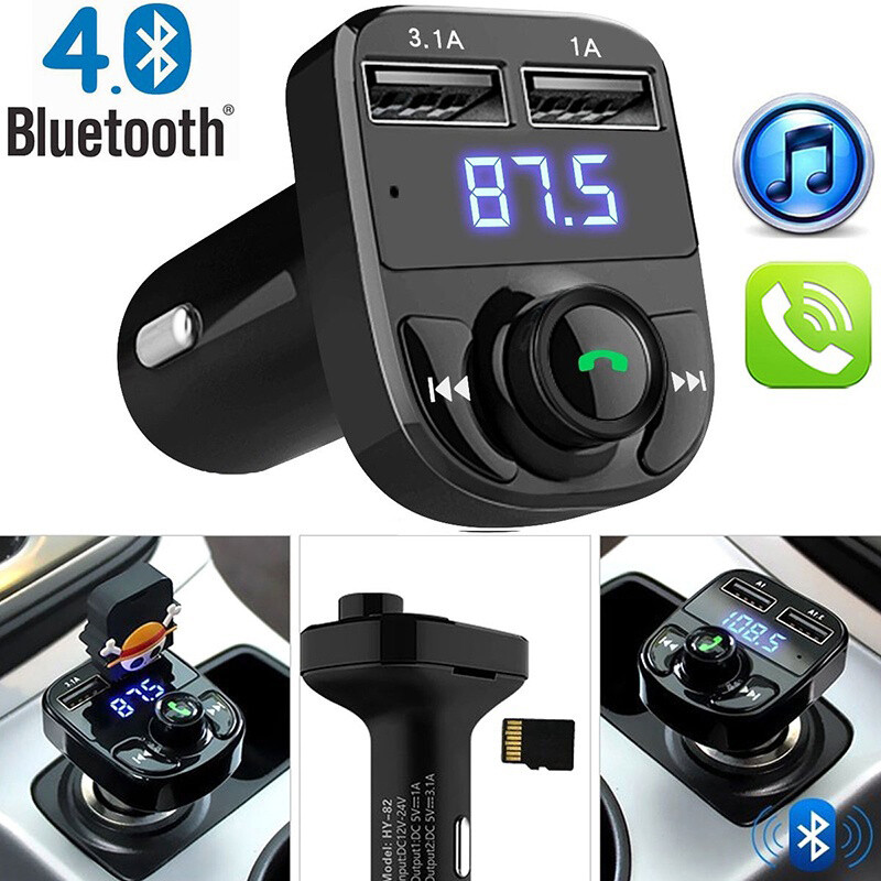 Bluetooth FM Transmitter for Car Wireless Bluetooth Radio Transmitter Adapter