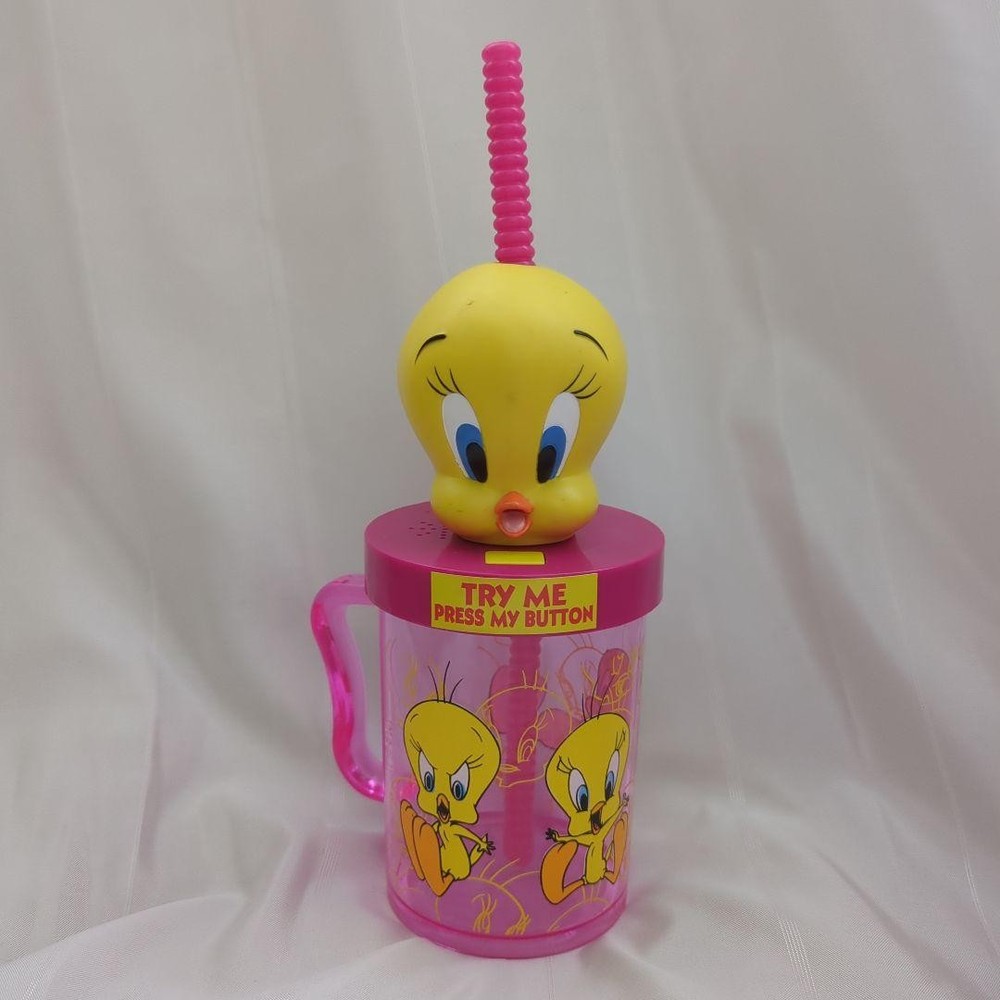 1997 Looney Tunes Tweety Talking Cup Collectible