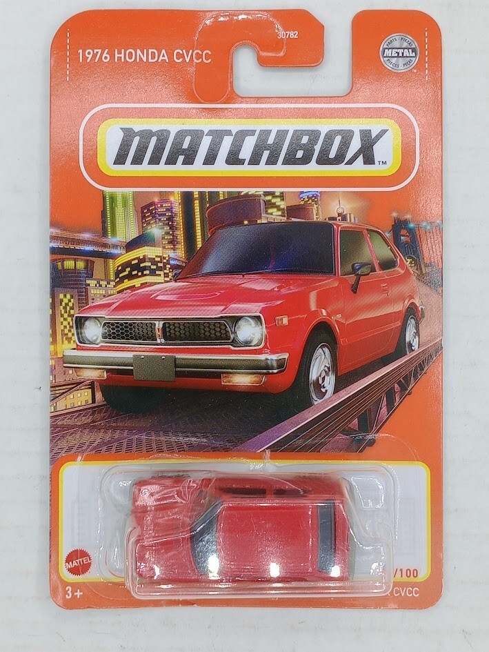 2022 Matchbox 1976 HONDA CVCC MBX Metro Red Color 21/100 1:64 Scale