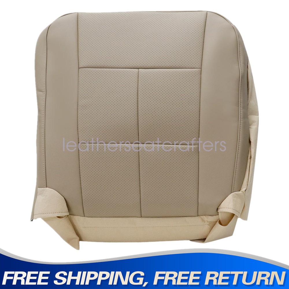 Replacement Driver Bottom Seat Cover Leather Tan For 2007-2014 Lincoln Navigator