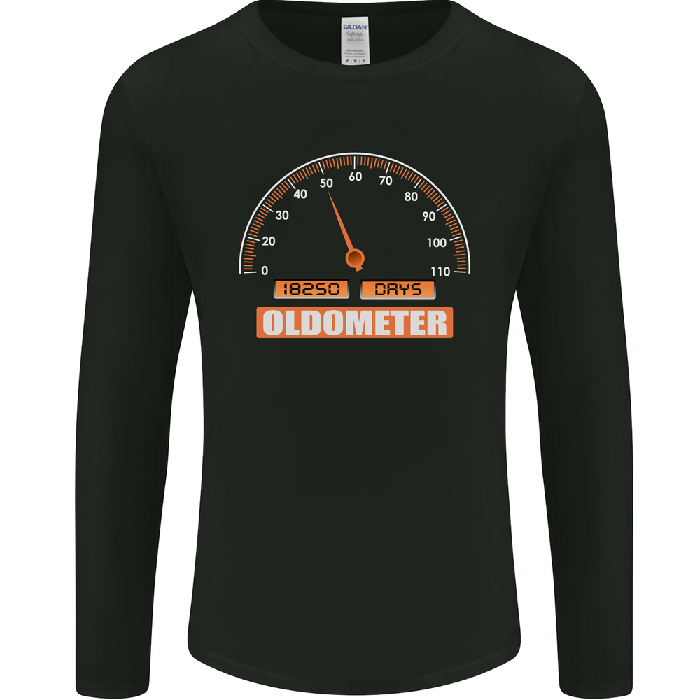 50th Birthday 50 Year Old Ageometer Funny Mens Long Sleeve T-Shirt