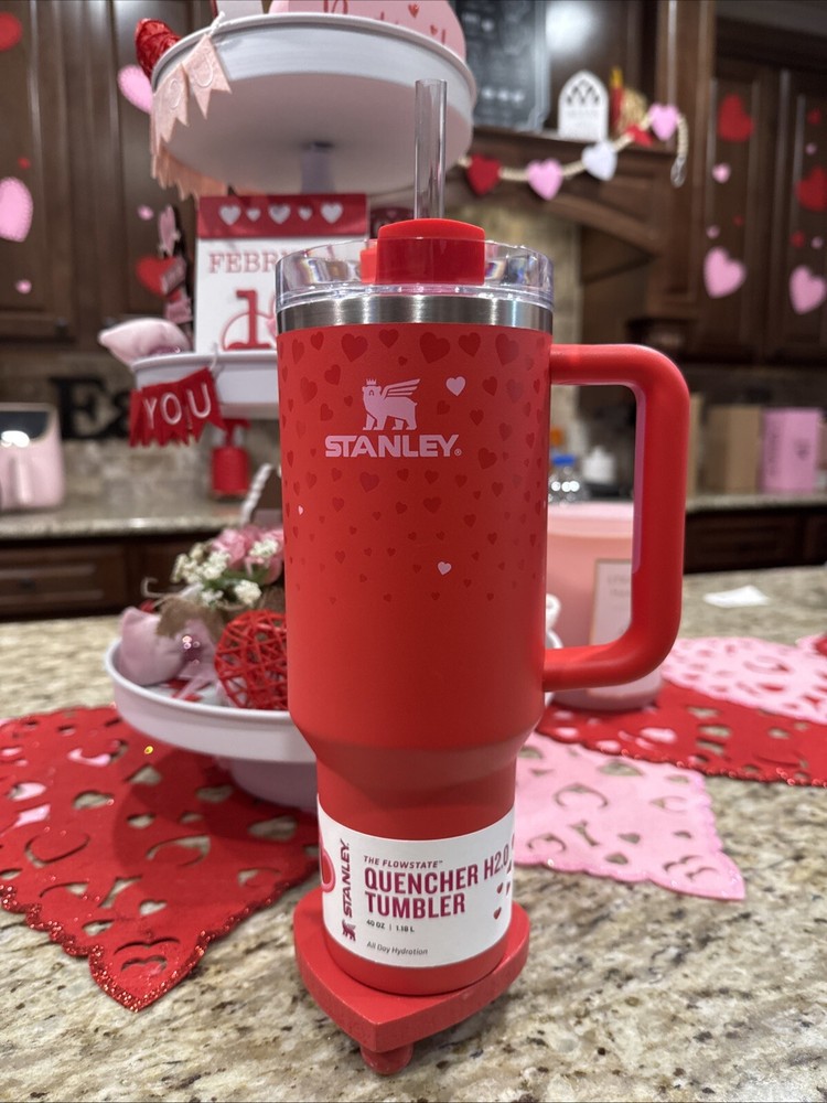 NEW Stanley Target Exclusive Valentine’s Day 2025 Sweet Hearts 40oz Red Tumbler
