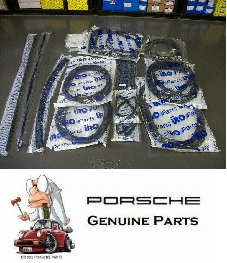 Porsche 911 Coupe Body seal kit 15 pieces Windows Hood Door Light etc seals