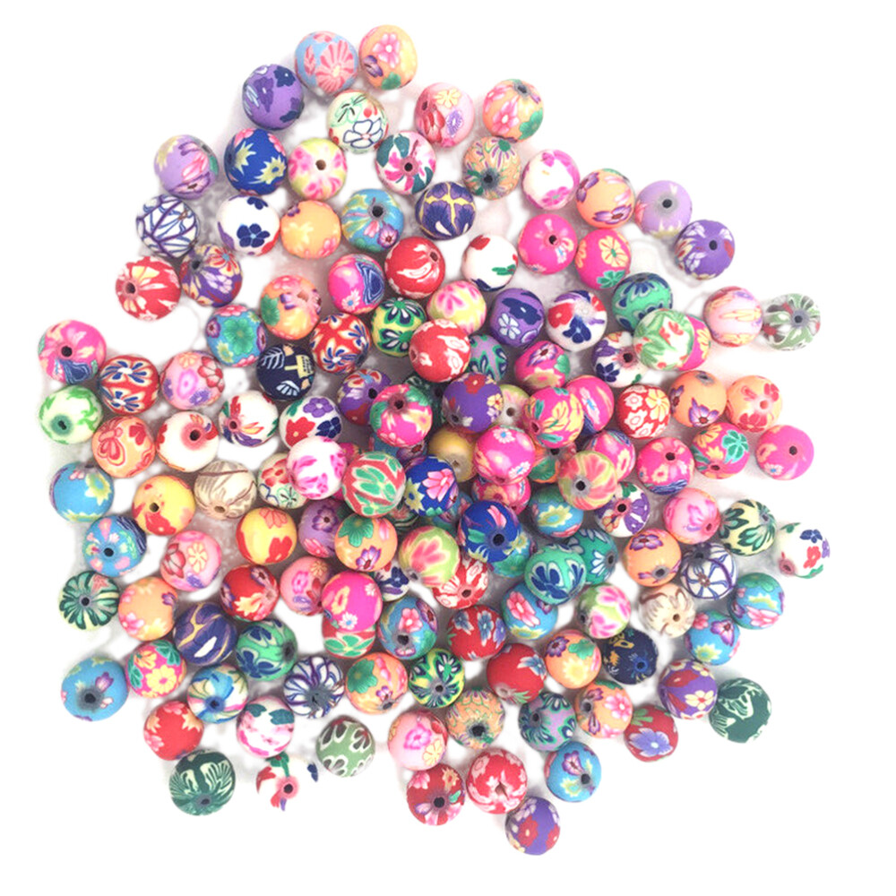 300 Pcs Jewelry Clay Beads Clay Jewelry Supplies Polymer Beads Round Clay Beads