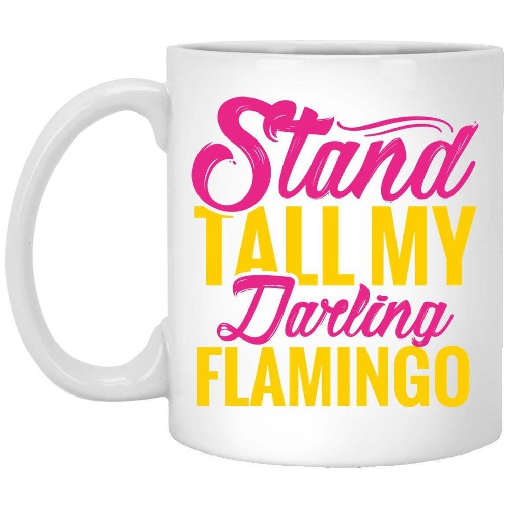 Tall Flamingo Mug Stand - Darling Coffee Cup Gift for Mom Dad Grandma