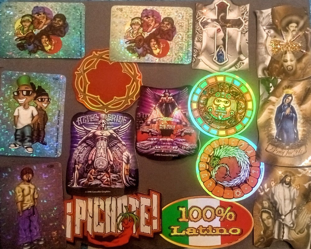 Vintage Lowrider Prismatic Vending Machine Sticker Lot  97 98 99 RARE