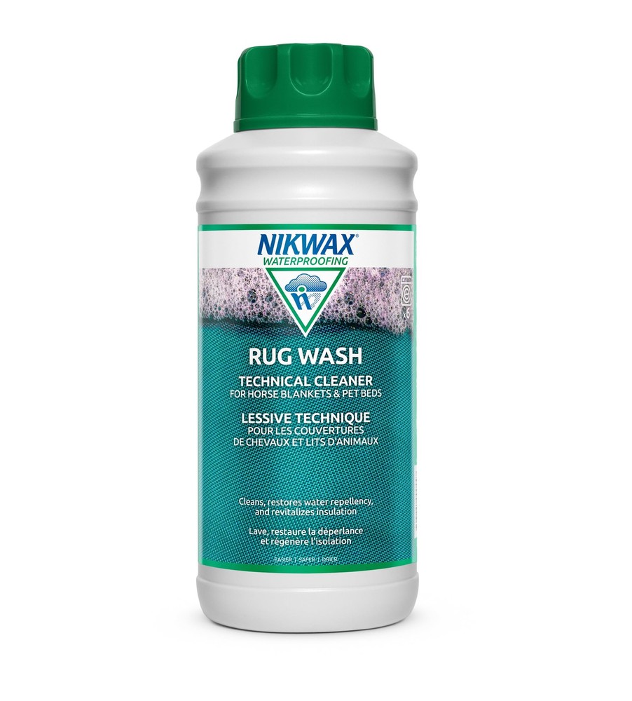 Nikwax Rug Wash 34 fl oz Blue for Outdoor Gear and Fabrics Cleaning