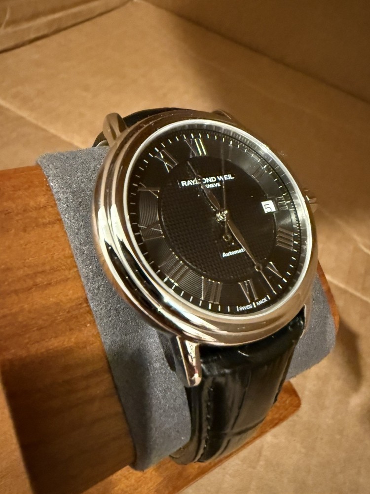 Raymond Weil Maestro Men's Black Dial Watch 2837-STC-00659