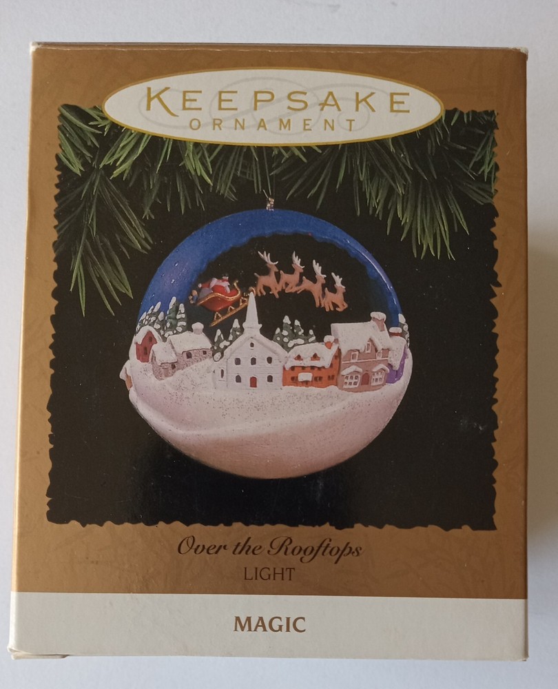 Hallmark Keepsake Over the Rooftops Ornament 1996 w/Box