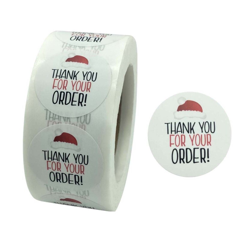 500pcs DIY Thank You Stickers for Business Wedding Packaging Seals  