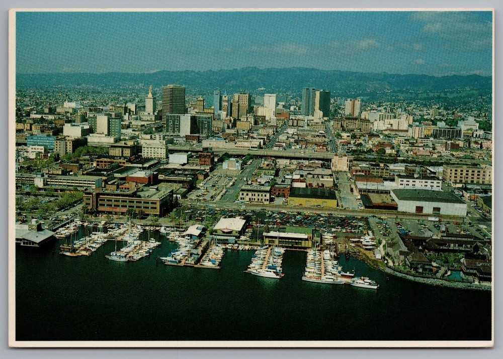 1980s Jack London Square Oakland California Photochrome Postcard Gerald French