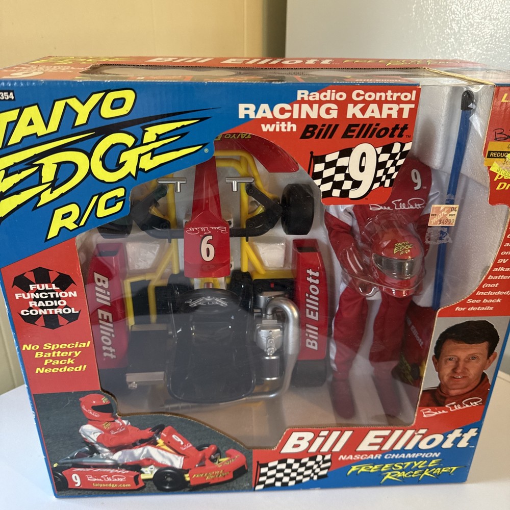 2003 Bill Elliott Taiyo Edge RC Freestyle Race Kart with Removable Figure