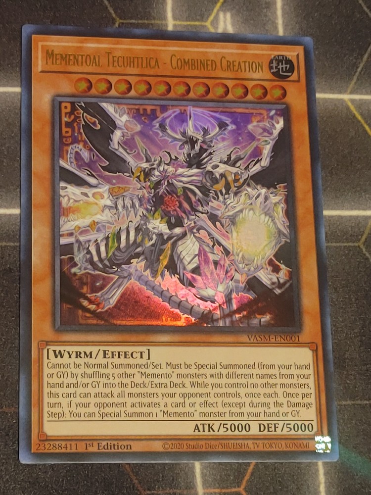 Mementoal Tecuhtlica Combined Creation VASM-EN001 Ultra Rare 1st Ed YuGiOh Card