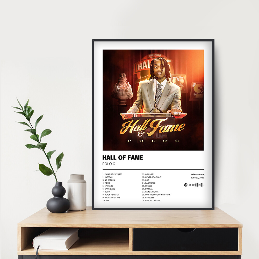 Hall of Fame - Polo G Album Poster 20x30 24x36