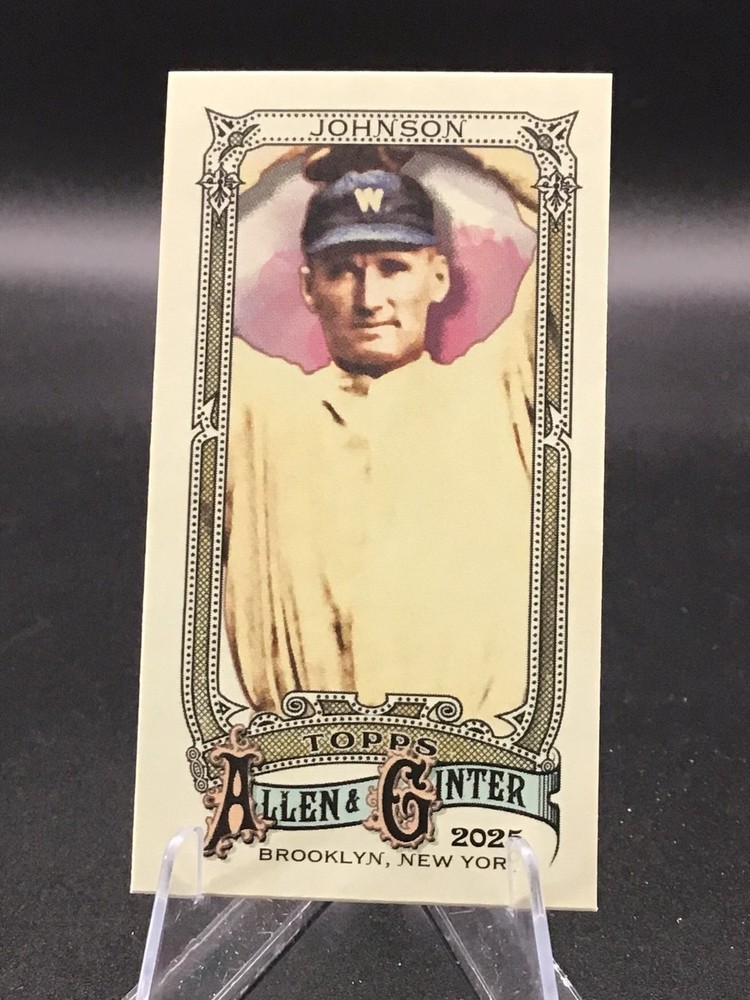 2025 Topps Allen & Ginter MINIS MINI SHORT PRINT SP #332 Walter Johnson, Washing