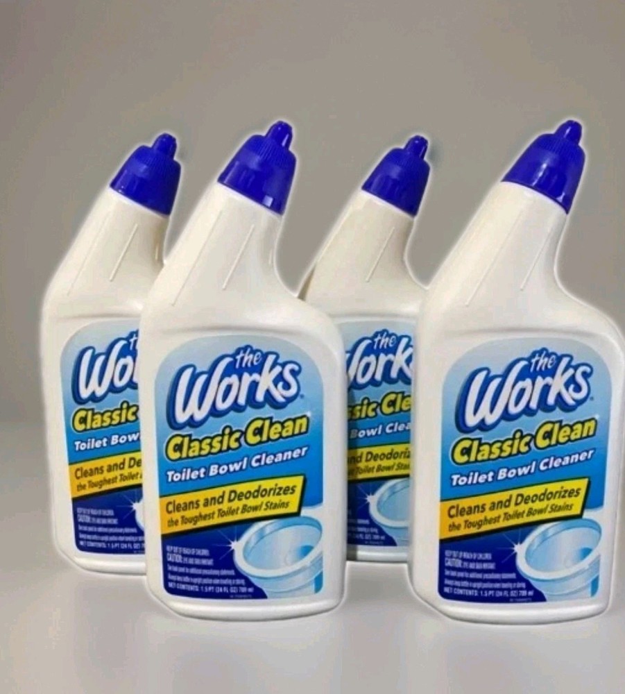 The Work Classic Clean Toilet Bowl Cleaner 24 fl oz - Lot Of 4‼️
