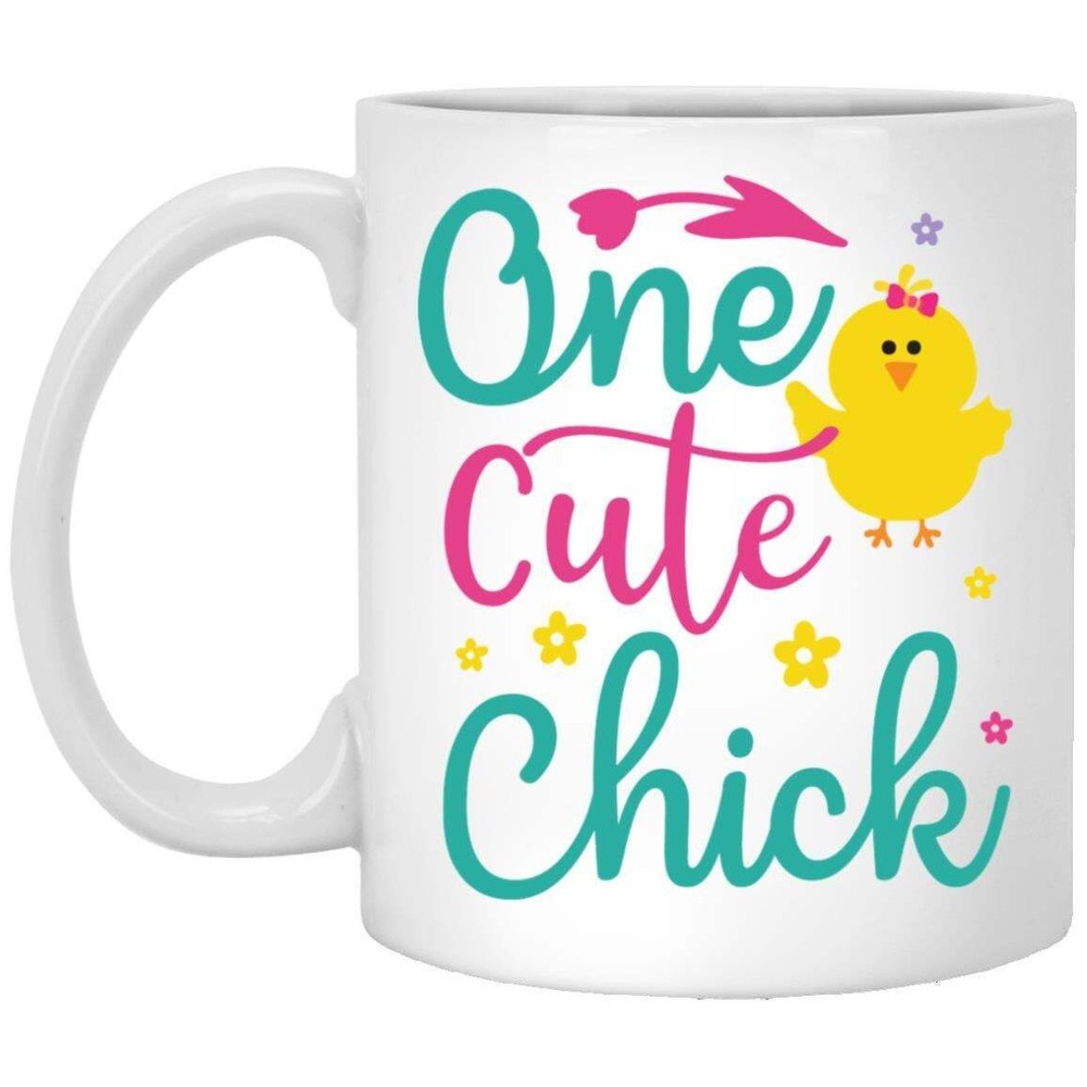 Easter Mug One Cute Chick Coffee Mugs Gift For Mom Dad Grandma Grandpa Brother
