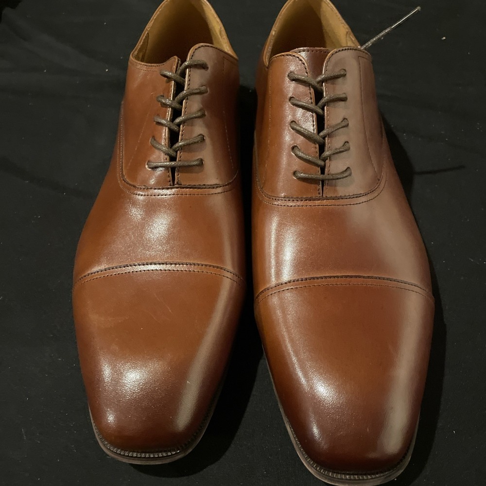 Florsheim Men’s Oxfords Size 13 EEE Francisco Brown Leather Cap Toe Dress Shoes