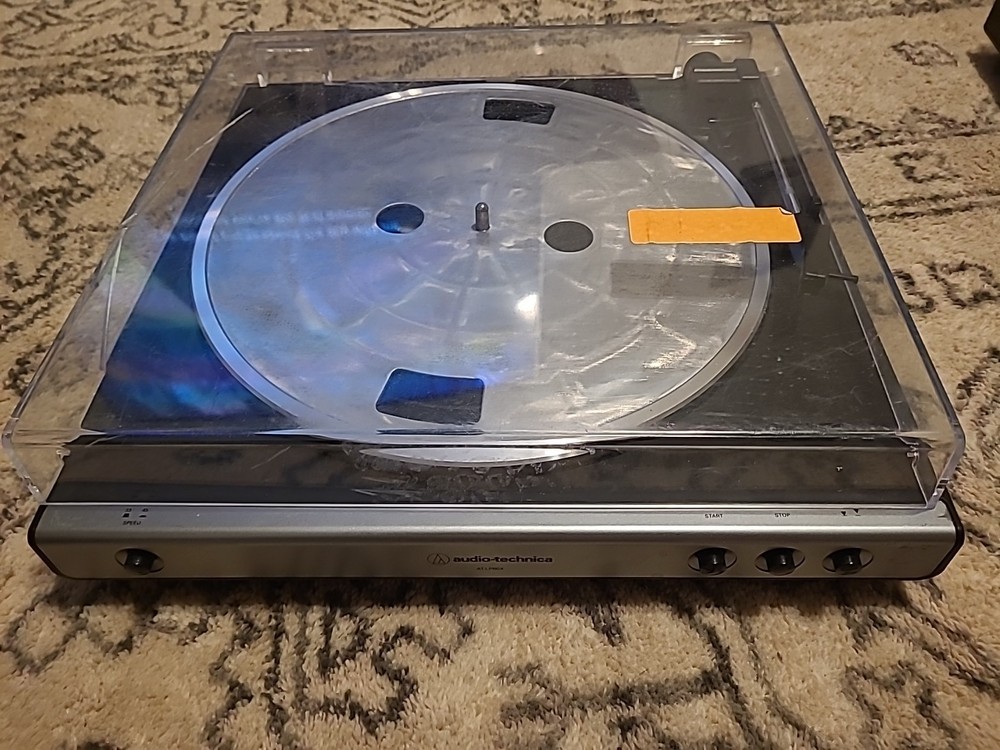 Audio-Technica AT-LP60X Turntable - Working, Missing Needle, Power Cord & Rubber Band