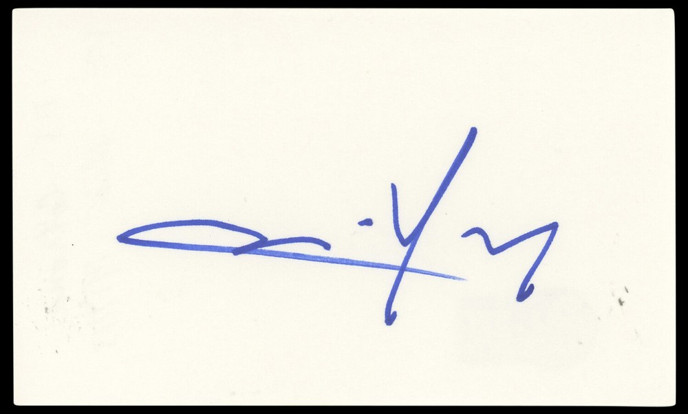 D.J. Cotrona From Dusk Till Dawn Authentic Signed 3x5 Index Card BAS #BP50601