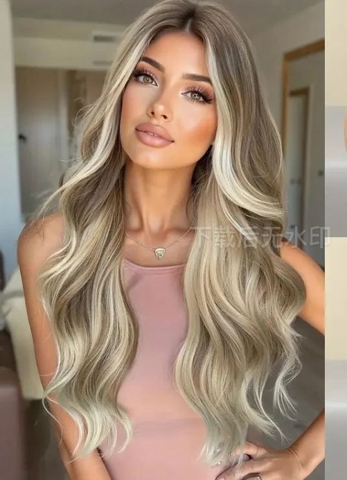 Highlight Blonde Wave 13x4 Lace Front Wigs 100% Human Hair Wigs