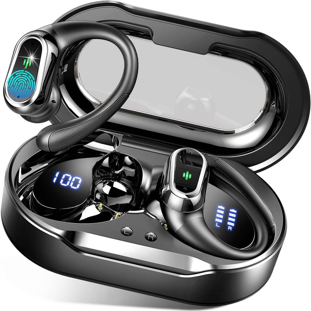 2025 Bluetooth 5.4 Wireless Sport Earbuds with Clear Sound & Secure Fit