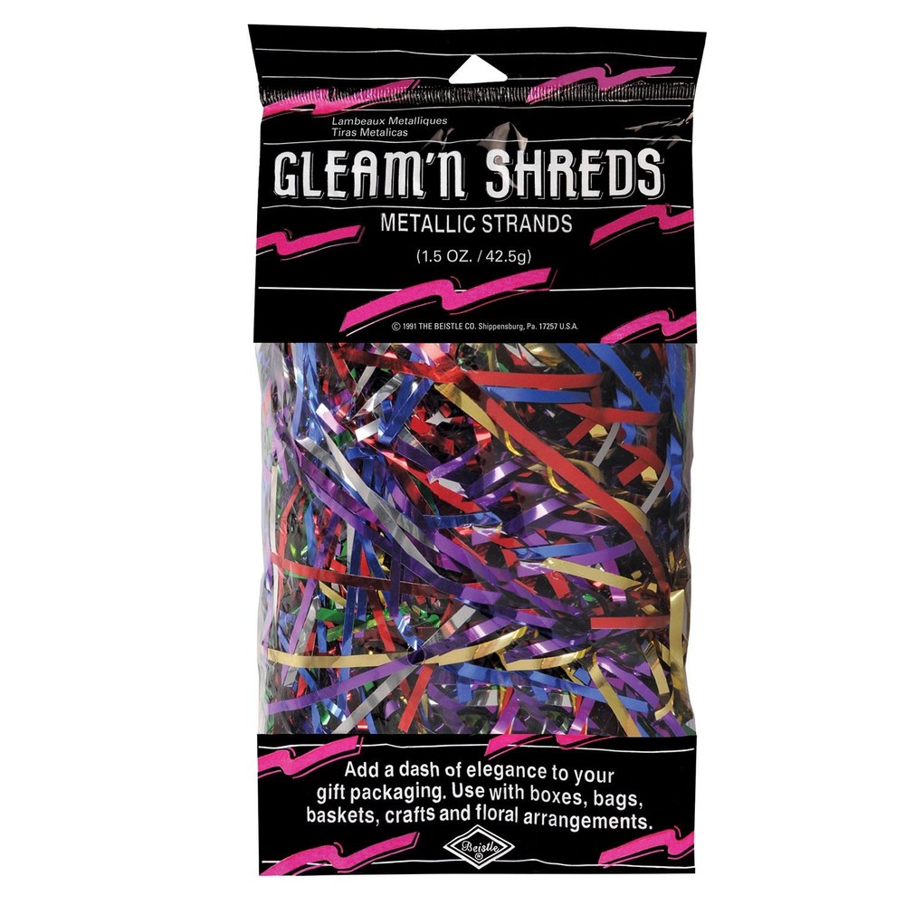 Beistle Multi-Color Gleam N Shreds Party Decoration Supplies